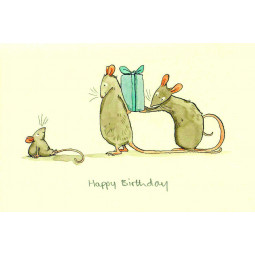 Dubbelkort Happy Birthday